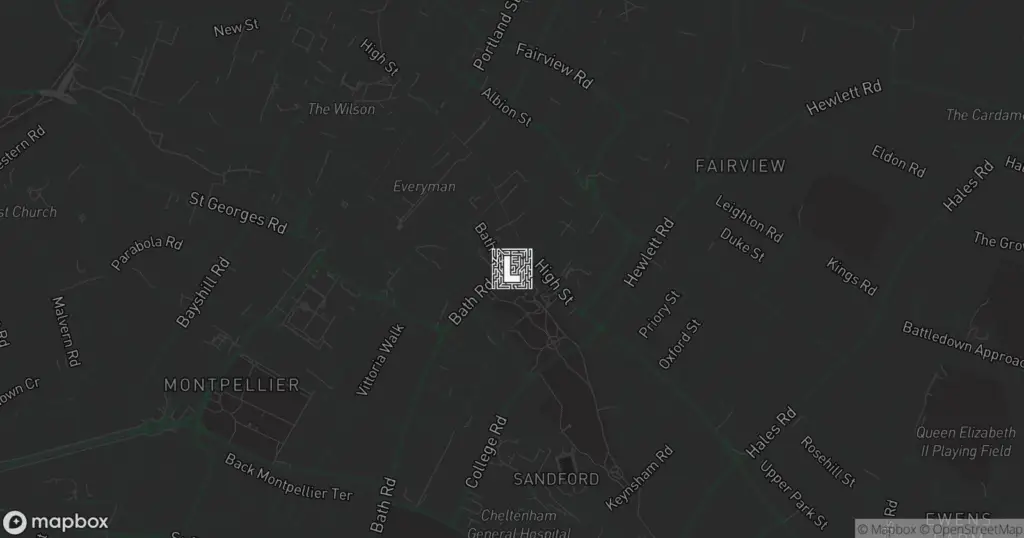 Map showing Labyrinth at 12-14 Bath Road